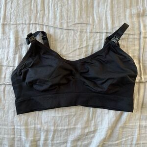 Black Seamless Nursing/Pumping Bra